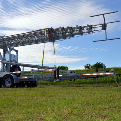 টেলিস্কোপিক টিউবুলার গ্যালভানাইজড স্টিল স্ব-সমর্থন 15 20 25 এম 5 জি 4 জি ওয়াইফাই আউটডোর যোগাযোগ টাওয়ার