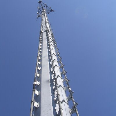 Monopole Tower steel designed with ANSI TIA 222 G H F and EN 1991 1 4 standards for telecom infrastructure support