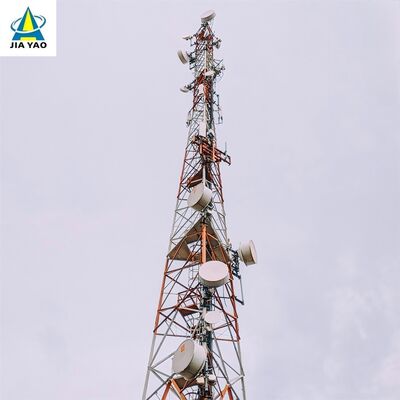সীমানা এলাকার সিগন্যাল কভারেজের জন্য 35M 46M 62Meter Q355 স্টিল 3 লেগড অ্যাঙ্গেল স্টিল টাওয়ার
