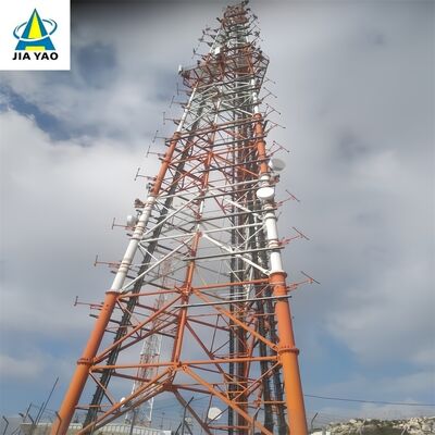 48 মি 60 মি 70 মি 77 মিটার কমপ্যাক্ট ফুটপ্রিন্ট 3 টিউব টেলিকম টাওয়ার শহুরে পথচারী স্ট্রিট 5G এর জন্য