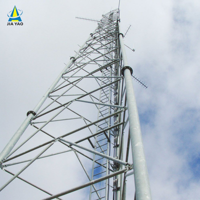 20m-60m 3 Legged Tubular Steel Lattice Communication Tower for 5G Base Station