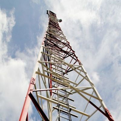 মোবাইল ওয়াইফাই নেটওয়ার্ক 4G 5G জিএসএম রেডিও সিগন্যাল 4 লেগ এঙ্গেল স্টিল টেলিকম টাওয়ার টেলিকম