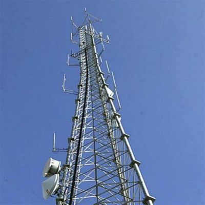 10 - 60M গ্যালভানাইজড টিউবুলার স্টিল টাওয়ার ওয়াইফাই সিগন্যাল বিটিএস টেলিভিশন 3 লেগড টিউবুলার স্টিল টাওয়ার