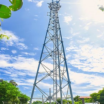 ২০ মিটার ২৫ মিটার - ৬০ মিটার ৬৫ মিটার ৩ পা টাওয়ার টিউবুলার টেলিকম টিউবুলার স্টিল টাওয়ার