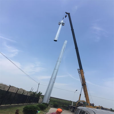 অ্যান্টেনা টেলিকমিউনিকেশন মোনোপল টাওয়ার 5-80M এএসটিএম এ 123/ আইএসও 1461 গ্যালভানাইজেশন স্ট্যান্ডার্ড