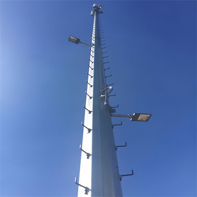 OEM গ্যালভানাইজড স্ব-সমর্থন একক অ্যান্টেনা টাওয়ার মাস্ট জিএসএম 5 জি যোগাযোগ টিউব টাওয়ার মস্ত