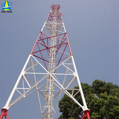 10 20 30 40 50 60M গ্যালভানাইজড টিউবুলার স্টিল টাওয়ার ওয়াইফাই সিগন্যাল বিটিএস টেলিভিশন 3 লেগড টিউবুলার স্টিল টাওয়ার