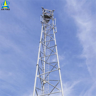 10 20 30 40 50 60M গ্যালভানাইজড টিউবুলার স্টিল টাওয়ার ওয়াইফাই সিগন্যাল বিটিএস টেলিভিশন 3 লেগড টিউবুলার স্টিল টাওয়ার