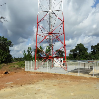 ২০ মিটার ২৫ মিটার - ৬০ মিটার ৬৫ মিটার ৩ পা টাওয়ার টিউবুলার টেলিকম টিউবুলার স্টিল টাওয়ার