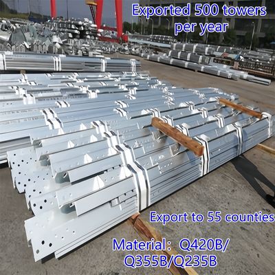 3 পায়ের অ্যাঙ্গুলার স্টিল টাওয়ার যোগাযোগ টাওয়ার Q235 স্টিল 25m LTE নেটওয়ার্ক আবহাওয়া প্রতিরোধী গ্রামীণ এলাকা