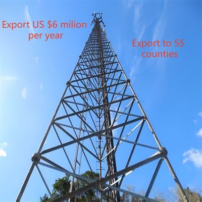 Hdg ল্যাটিস 35m 3 পা পাইপ টেলিযোগাযোগ টেলিযোগাযোগ টিউব bts আশ্রয় মস্ত টাওয়ার