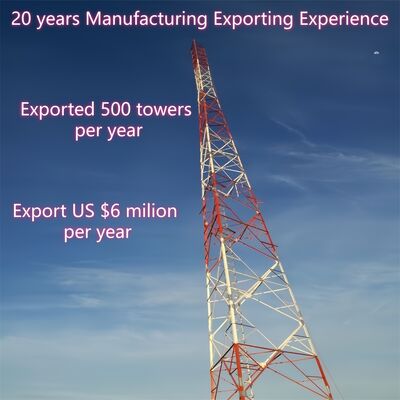 স্বয়ংসমর্থন গ্যালভানাইজড কৌণিক ইস্পাত 3 পা টাওয়ার