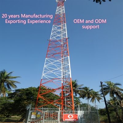 স্বয়ংসমর্থন গ্যালভানাইজড কৌণিক ইস্পাত 3 পা টাওয়ার