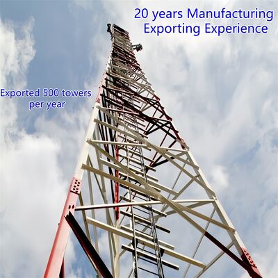 5 10 15 20 25 30 এম স্ব-সমর্থন গ্যালভানাইজড কৌণিক ইস্পাত 3 লেগড টাওয়ার