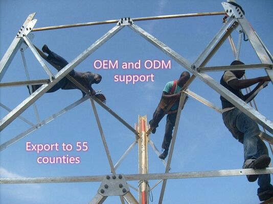 5 10 15 20 25 30 এম স্ব-সমর্থন গ্যালভানাইজড কৌণিক ইস্পাত 3 পা টাওয়ার 5-100M