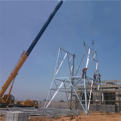 20 30 40M 4 পা কৌণিক ইস্পাত গ্রিজ টেকসই 5 জি ওয়াইফাই সেল সিগন্যাল বুস্টার টেলিযোগাযোগ টাওয়ার