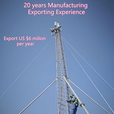 ANSI/TIA-222-G-H-F ডিজাইন কোডের উপর ভিত্তি করে সর্বনিম্ন কাঠামোগত উপকরণ ব্যবহারের সাথে সর্বোচ্চ উচ্চতা বাড়ানোর জন্য ডিজাইন করা গেয়েড ওয়্যার টাওয়ার