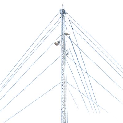Guyed Wire Tower constructed from structural steel grades including ASTM A36 and EN10025 S355JR for superior strength and durability