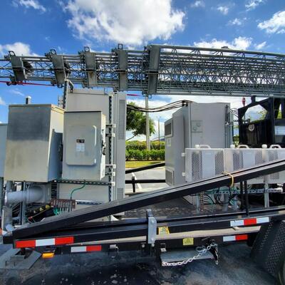 Telescopic Tower 15-30M Tube Solid Rod Communication Antenna Lighting Truck Mounted 40M/S Wind Resistance Hot Dip Galvanized