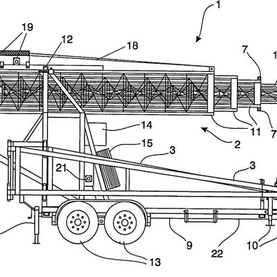 টেলিস্কোপিক টাওয়ার ১৫-৩০ এম গ্যালভানাইজড স্টিল ট্রাক মাউন্টড কমিউনিকেশন অ্যান্টেনা ৪০ এম/এস বায়ুরোধী
