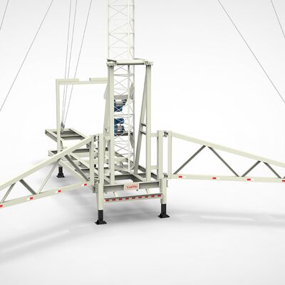 মোবাইল ট্রাক মাউন্ট টেলিস্কোপিক গ্যালভানাইজড স্টিল 15 20 25 30M 5G 4G ওয়াইফাই যোগাযোগ টাওয়ার চাকা উপর