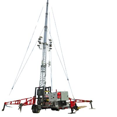 আউটডোর টেলিস্কোপিক গ্যালভানাইজড স্টিল 15 20 30M 5G 4G ওয়াইফাই জরুরী সংকেত বুস্টার যোগাযোগ টাওয়ার