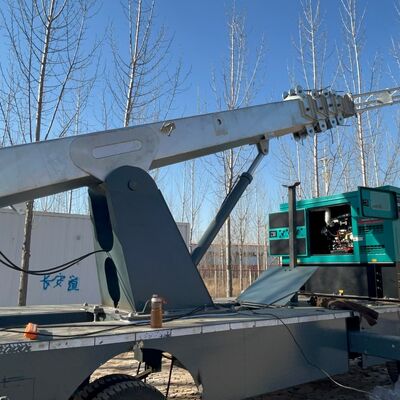 টেলিস্কোপিক গ্যালভানাইজড স্টিল লাইটিং + যোগাযোগ 15 20 25M 5G 4G ওয়াইফাই মোবাইল জরুরী টাওয়ার