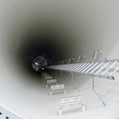 মোনোপল টাওয়ার টেলিকম একক শ্যাফ্ট Q235 এবং Q355 ইস্পাত গ্রেড থেকে নির্মিত যা EN 1991 1 4 এবং EN 1993 3 1 ডিজাইন কোড পূরণ করে