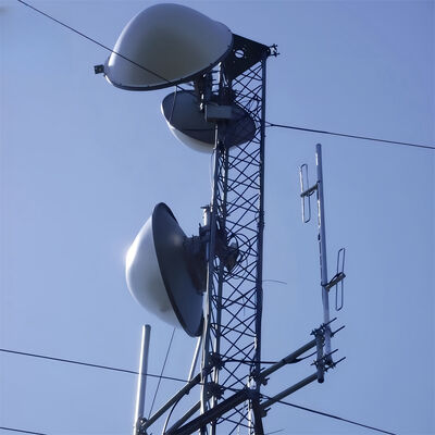 রেডিও টেলিভিশন সিগন্যাল সংক্রমণের জন্য 20m-200m হাই পাওয়ার হট ডপ গ্যালভানাইজড গাইড এফএম টিভি সম্প্রচার সংক্রমণ টাওয়ার