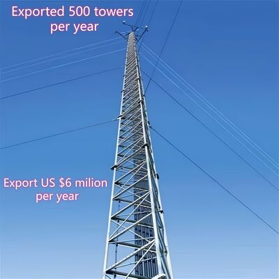 জলবিদ্যুৎ সংরক্ষণ পর্যবেক্ষণ ও দূরবর্তী তথ্য প্রেরণের জন্য ১৫-৬০ মিটার দৈর্ঘ্যের গায়েডড ওয়্যার টাওয়ার