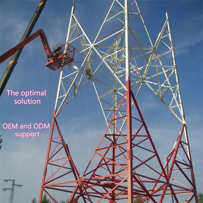 নির্ভরযোগ্য ইন্টারনেট সমাধানের জন্য ডিজাইন করা A36 ASTM ৪-পায়ের গ্যালভানাইজড টেলিকম স্টিল ল্যাটিস টাওয়ার