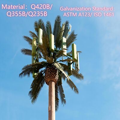 ১২ ১৮ ২৪এম পার্ক সিনিক বায়োনিক ট্রি ক্যামোফ্লেজড গ্যালভানাইজড স্টিল সেলফ সাপোর্টিং আউটডোর ৫জি ৪জি ওয়াইফাই টেলিকম টাওয়ার