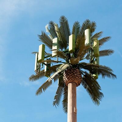 38M বায়োনিক ট্রি টাওয়ার গ্যালভানাইজড স্টিল এবং ইউভি প্রতিরোধী প্লাস্টিক দিয়ে নির্মিত যা স্থায়িত্ব এবং ক্ষয় প্রতিরোধ ক্ষমতা নিশ্চিত করে