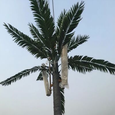 বায়োনিক ট্রি টাওয়ারের সাথে গাছের মতো চেহারা সহ ফাইবারগ্লাস শাখাগুলি এবং ঝুড়ির জন্য নিরবচ্ছিন্ন ল্যান্ডস্কেপ মিশ্রণ