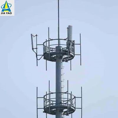 দীর্ঘ পরিসরের গ্রামীণ কভারেজের জন্য 12 32M মনোপোল হাই গেইন 5G মিলিমিটার ওয়েভ অ্যান্টেনা টাওয়ার