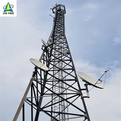 মাইনিং এরিয়া টেলিকমের জন্য 50M হট ডিপ গ্যালভানাইজড ডিটাচেবল 3 লেগড টাওয়ার খরচ দক্ষ
