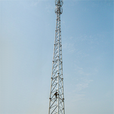 64M Smooth Finish 3 Tube Communication Tower Aesthetic For Civic Plaza Base Station