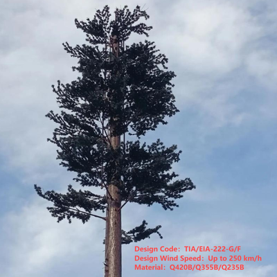 সিটি পার্ক 5G সিগন্যাল কভারেজের জন্য 15 25 32 মিটার কাস্টম বায়োনিক পাইন ট্রি টাওয়ার