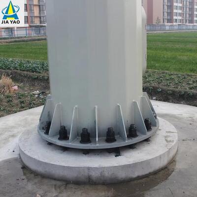 15m-50m Self-Supporting Galvanized Steel Monopole Telecom Tower GSM 5G Antenna Signal Mast