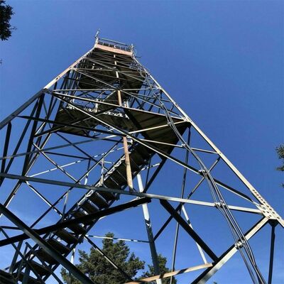 30m-60m Galvanized Steel Lightning Protection Monitoring Observation Telecom Tower
