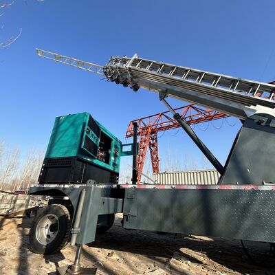 Hot Dip Galvanized Mobile Emergency Communication Tower Trailer Telescopic Mast Lattice Tower for Rapid Deployment Base Station