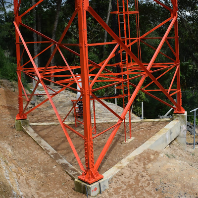 20m-60m 3 Legged Angular Steel Communication Tower Hot Dip Galvanized Q355B Lattice Pylon for 5G BTS Station Infrastructure