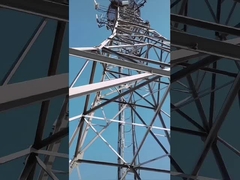 4.4 পায়ে বাঁকা স্টিলের কোণাকার টাওয়ার